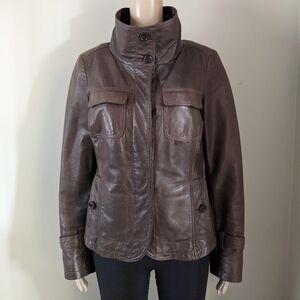 Vintage Danier Leather Thinsulate Lining Brown Jacket, Women's Medium